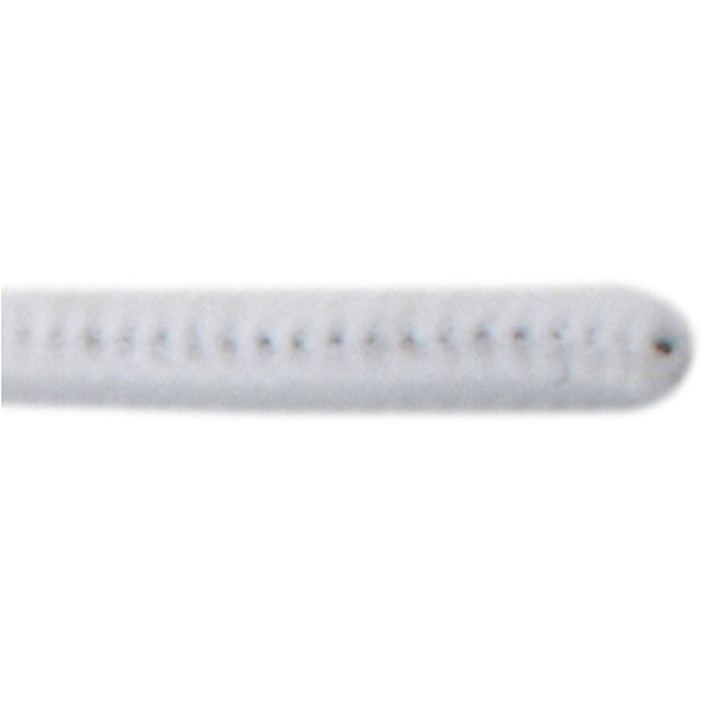 Chenille, L: 30 cm, dikte 15 mm, wit, 15 stuk/ 1 doos [HOB-51629]