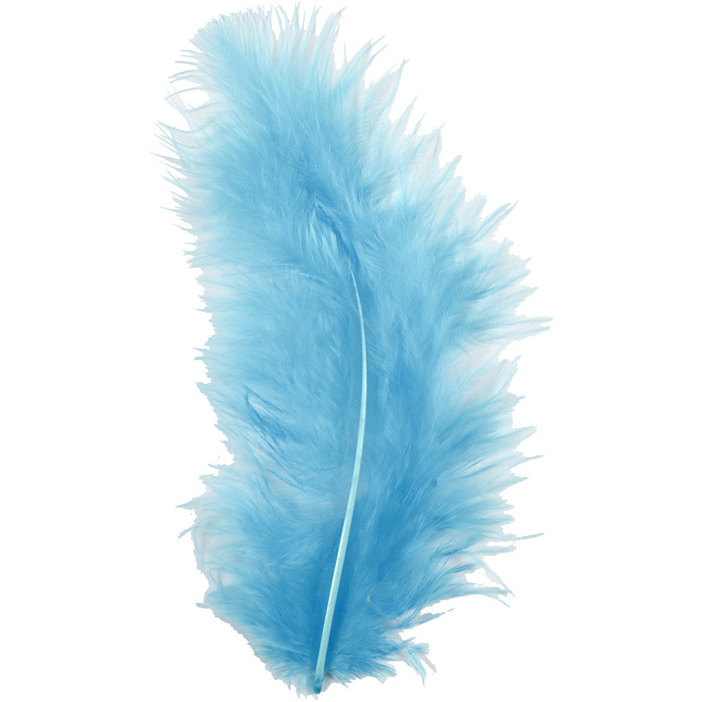 Dons, afm 5-12 cm, turquoise, 15 stuk/ 1 doos [HOB-51698]