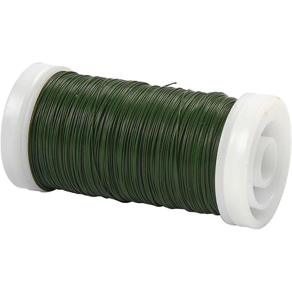 Bloemendraad, dikte 0,31 mm, 100 gr, groen, 160 m/ 1 rol [HOB-51728]