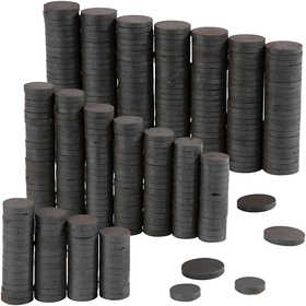 Magneet, d 14+20 mm, dikte 3 mm, 2x250stuk/ 1 doos [HOB-51789]