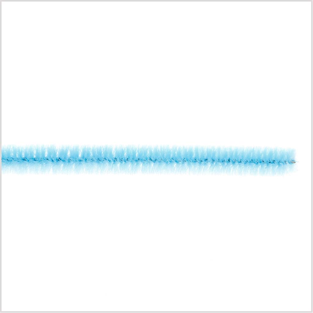 Chenille, L: 30 cm, dikte 6 mm, blauw, 50 stuk/ 1 doos [HOB-52093]