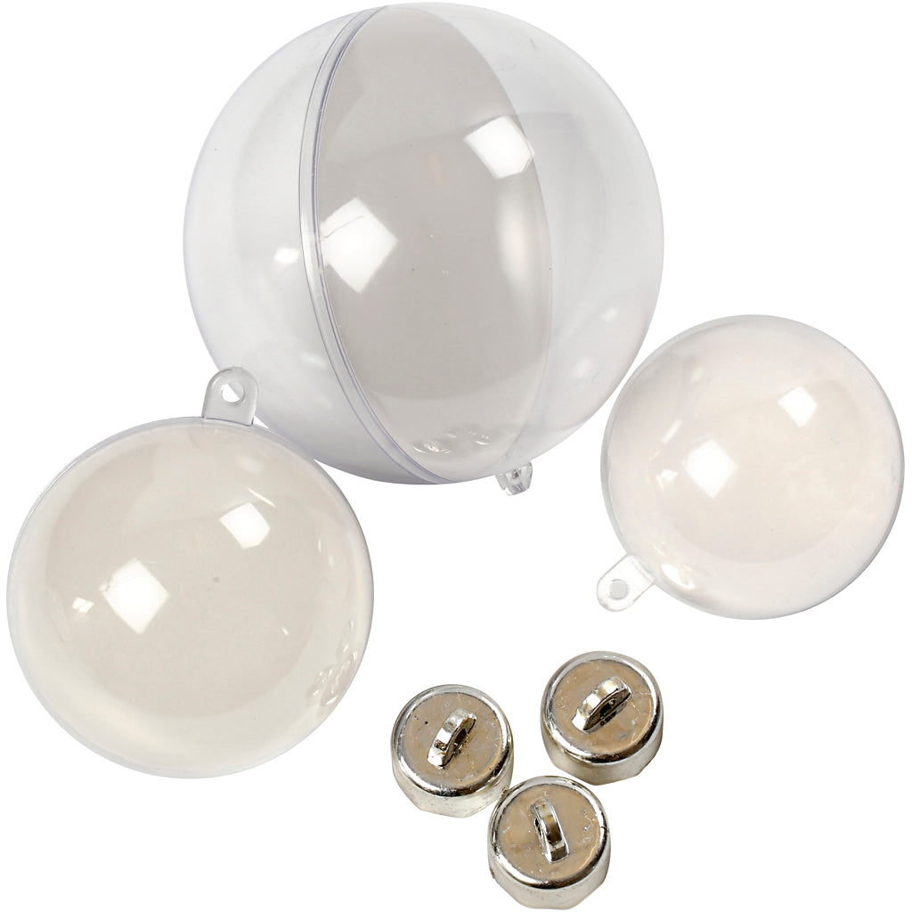 Deco ballen, d 5+6+8 cm, 60 stuk/ 1 doos [HOB-52144]