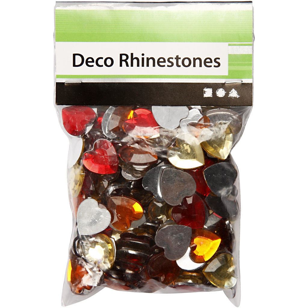 Strasstenen, afm 6+10+14 mm, rode harmonie, 252 stuk/ 1 doos [HOB-52186]