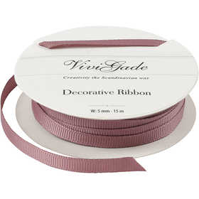 Decoratie lint, B: 6 mm, roze, 15 m/ 1 rol [HOB-52476]