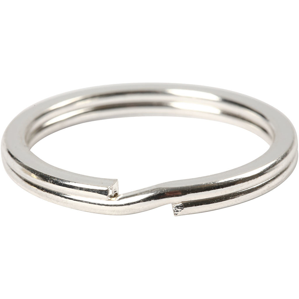 Sleutelring, d 28 mm, verzilverd, 50 stuk/ 1 doos [HOB-52604]