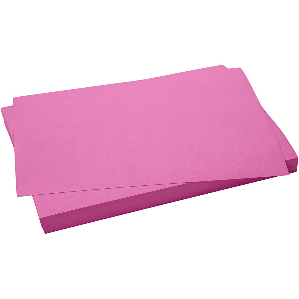 Card, sheet 50x70 cm, 270 g, pink, 10 sheet