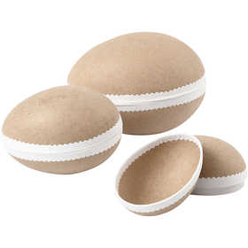 Tweedelig Ei , L: 12+15+18 cm, 3 stuk/ 1 doos [HOB-54174]