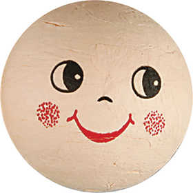 Hoofden, d 40 mm, licht beige, 5 stuk/ 1 doos [HOB-542401]