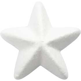 Sterren, B: 6 cm, wit, 50 stuk/ 1 doos [HOB-543280]
