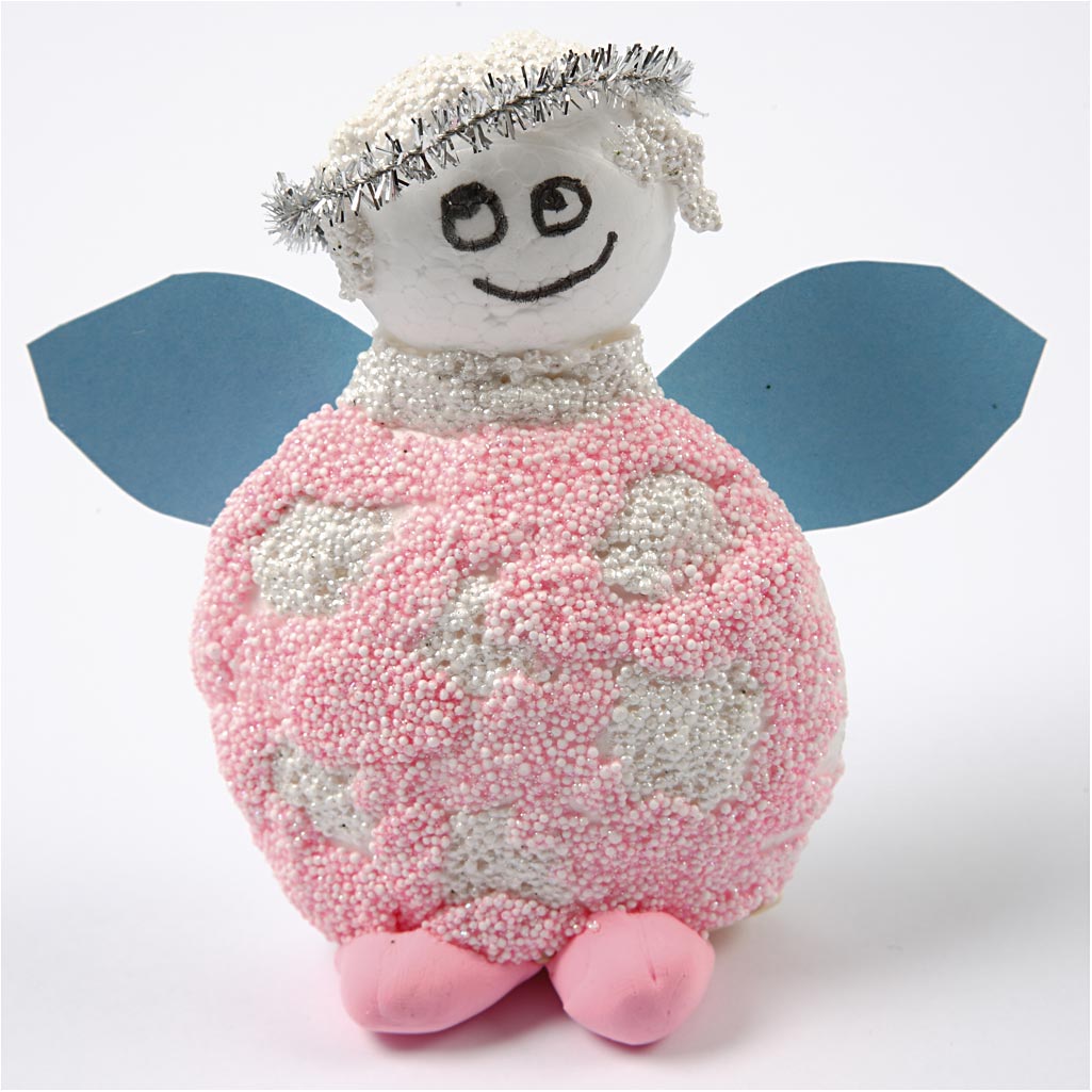 Ballen & Eieren, afm 1,5-6,1 cm, wit, 550 stuk/ 1 doos [HOB-54379]