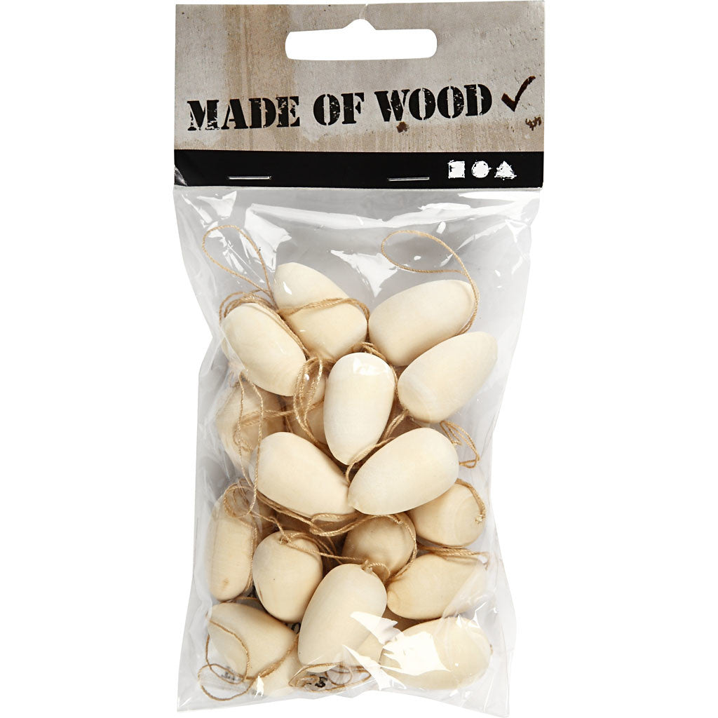 Mini ei, H: 25 mm, d 15 mm, 20 stuk/ 1 zak [HOB-544191]