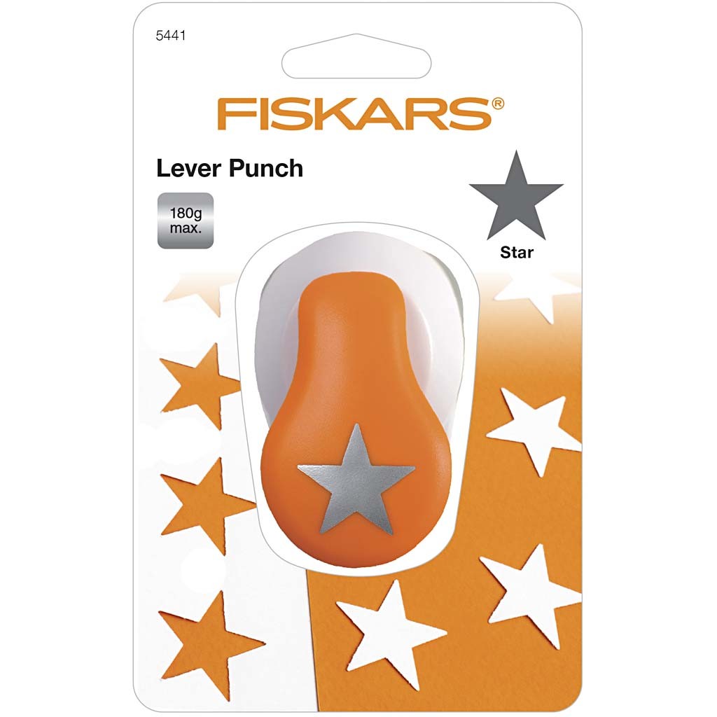 Fiskars Lever Punch, Ster, d 25 mm, afm M, 1 stuk [HOB-5441]
