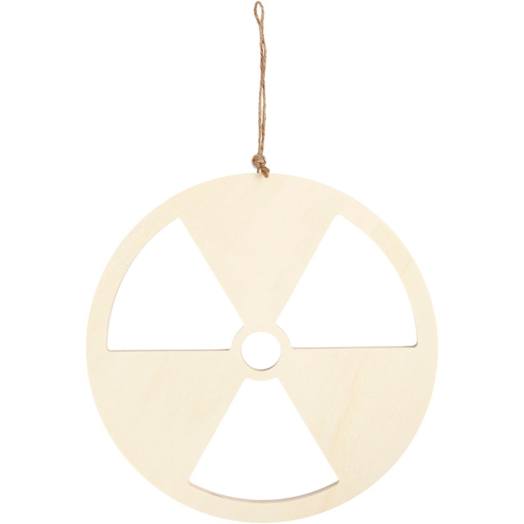 Schild, Geen kernenergie, afm 21,3 cm, dikte 0,9 cm, 1 stuk [HOB-54455]