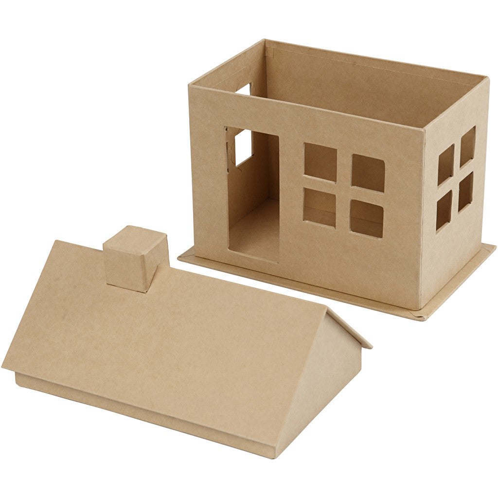 Huis, H: 23 cm, D: 14,5 cm, L: 22,5 cm, 1 stuk [HOB-54903]