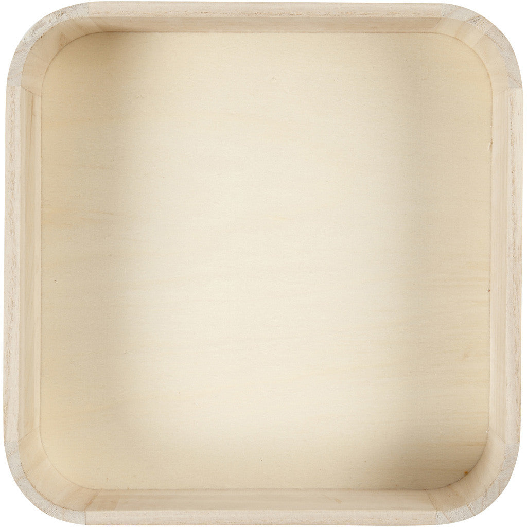 Dienblad, H: 7 cm, afm 25x25 cm, 1 stuk [HOB-56132]