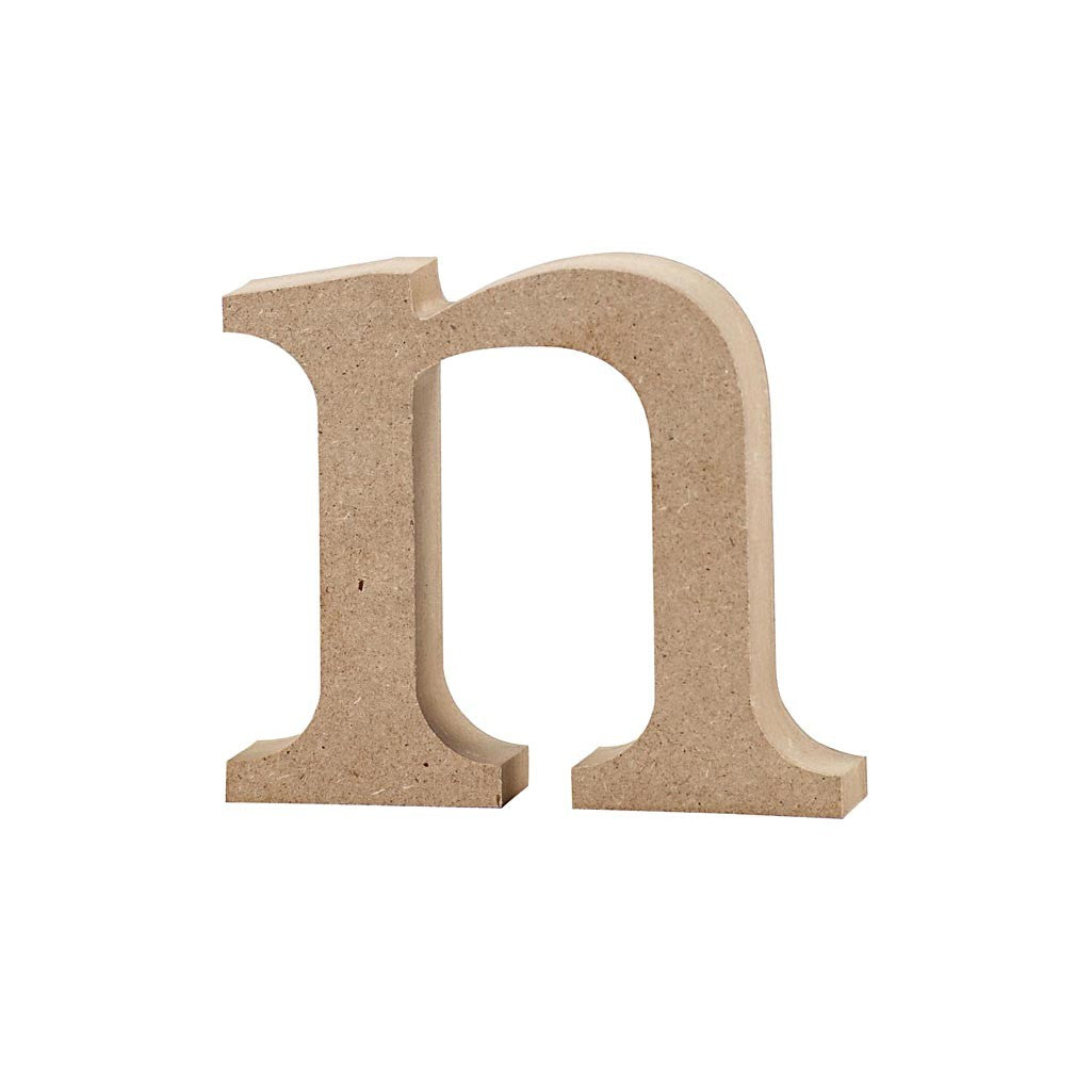 Letter, n, H: 8 cm, dikte 2 cm, 1 stuk [HOB-56253]