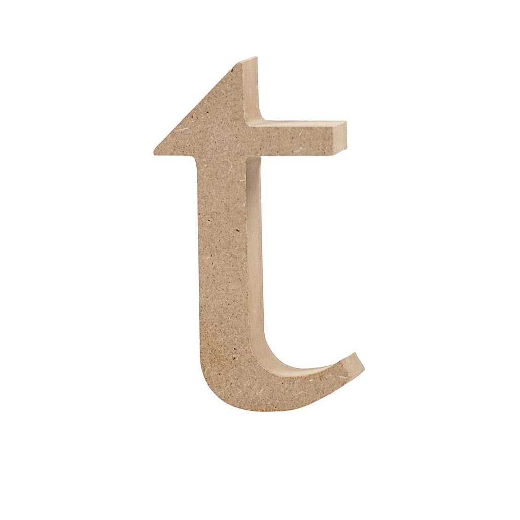 Letter, t, H: 10 cm, dikte 2 cm, 1 stuk [HOB-56259]
