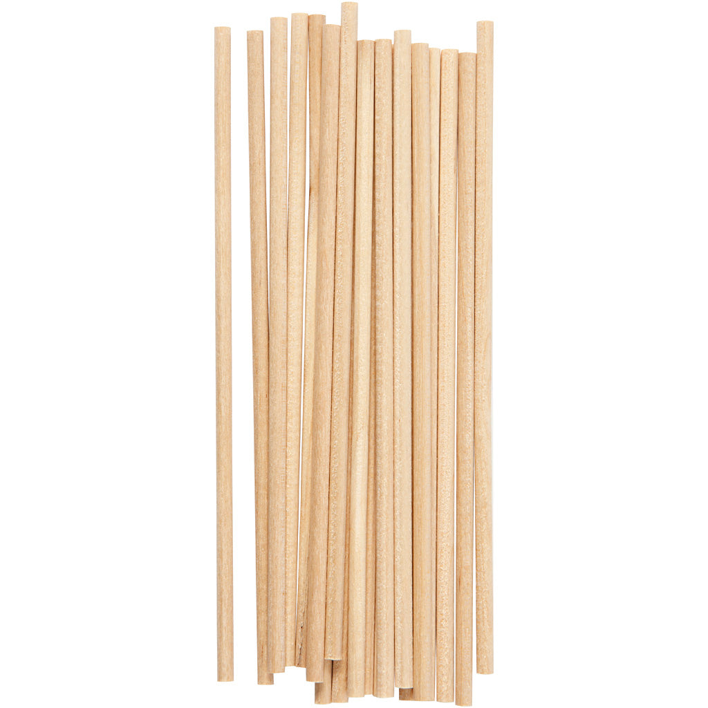 Sticks , L: 15 cm, dia. 4 mm, 20 pc
