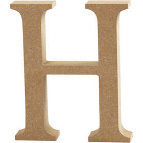 Letter, H, H: 13 cm, dikte 2 cm, 1 stuk [HOB-56317]