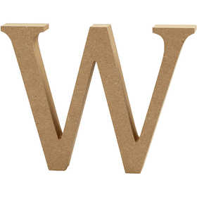 Letter, W, H: 13 cm, dikte 2 cm, 1 stuk [HOB-56332]