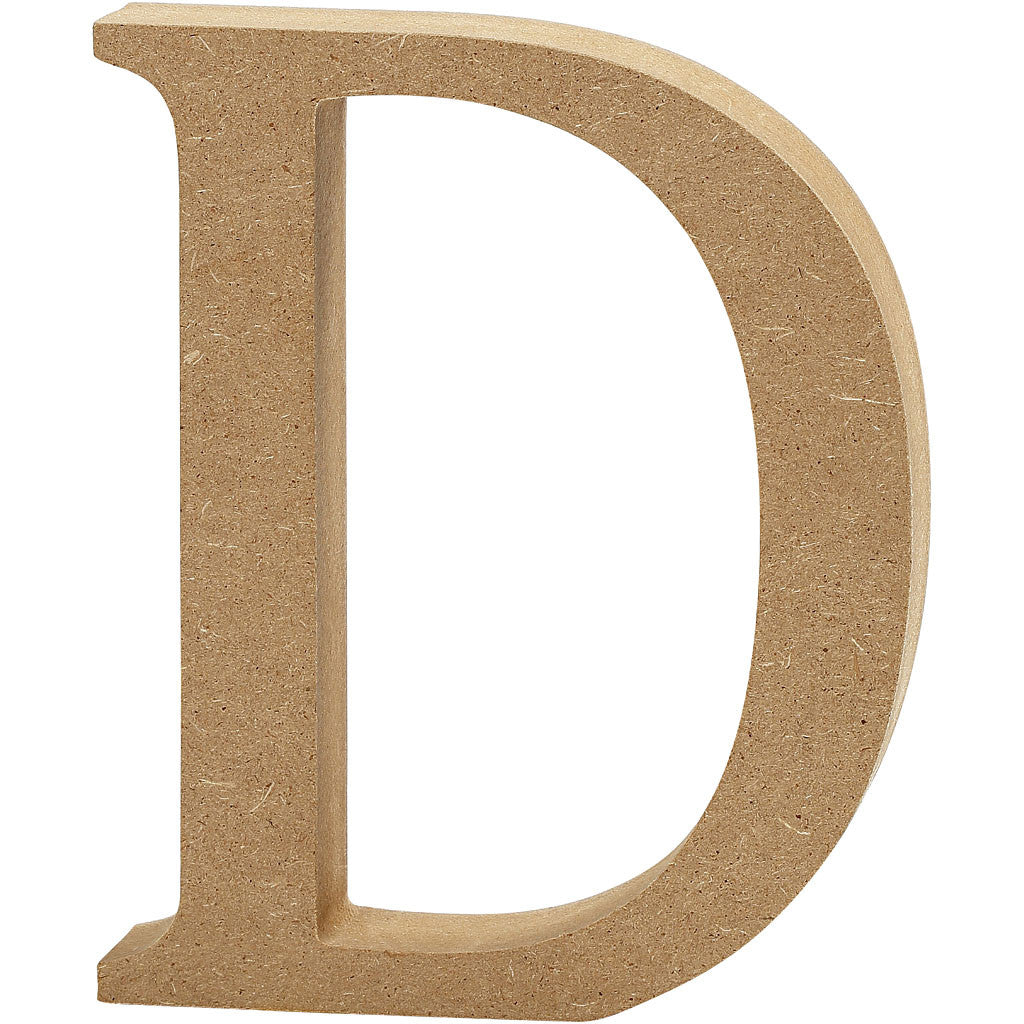 Letter, D, H: 8 cm, dikte 1,5 cm, 1 stuk [HOB-56363]