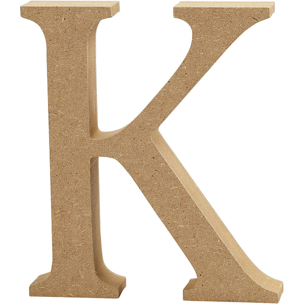 Letter, K, H: 8 cm, dikte 1,5 cm, 1 stuk [HOB-56370]