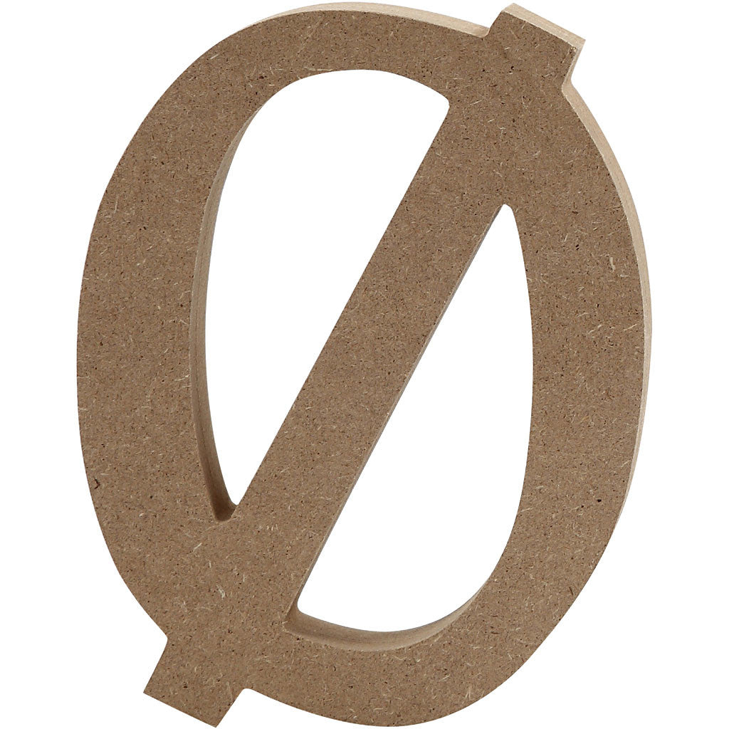 Letter, Ø, H: 8 cm, dikte 1,5 cm, 1 stuk [HOB-56387]