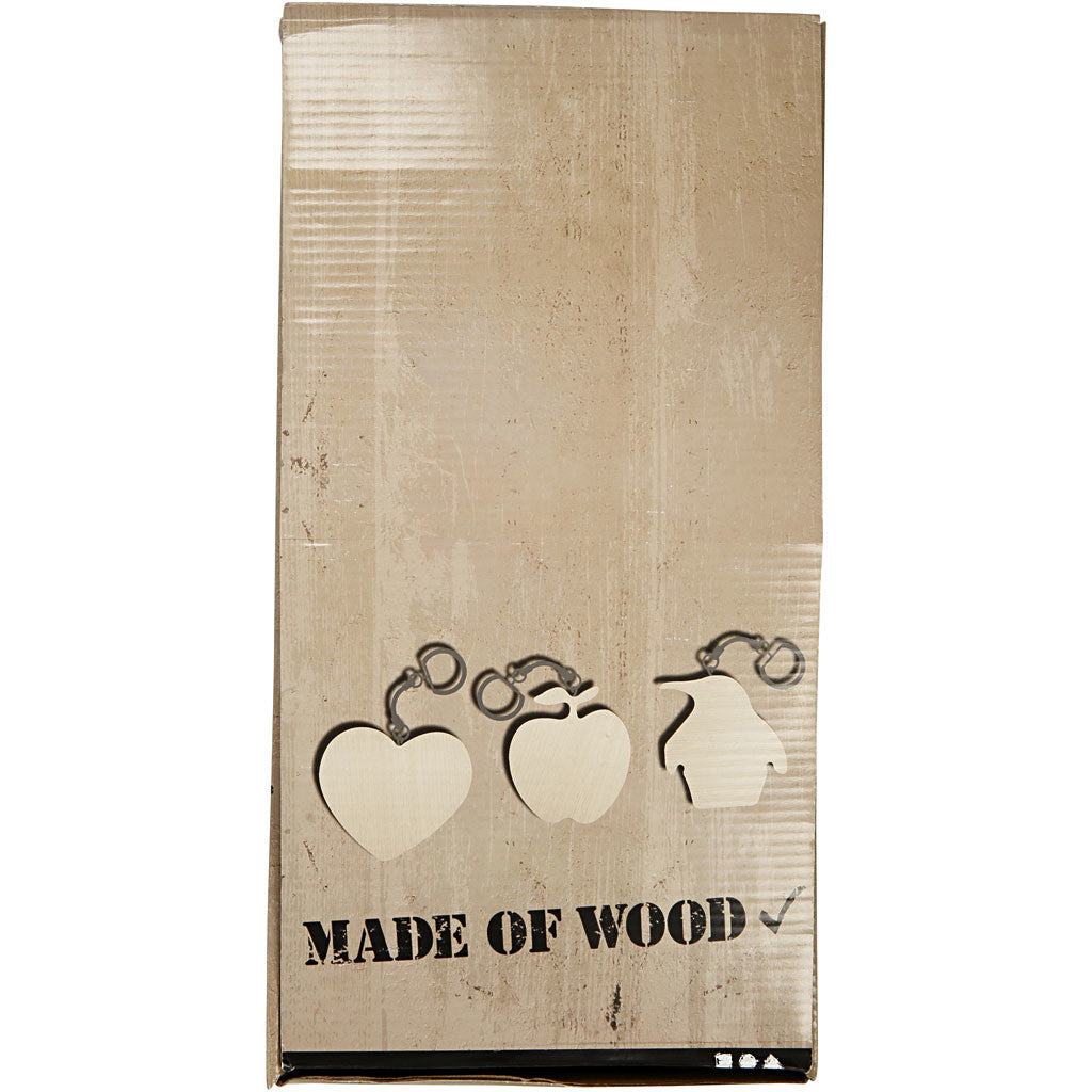 Sleutelhangers, afm 7x7 cm, dikte 3 mm, 128 stuk/ 1 doos [HOB-56410]