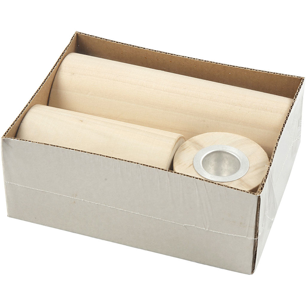 Kandelaars, H: 14,5+9+6,5 cm, gatgrootte 2,3 cm, 3 stuk/ 1 doos [HOB-56413]