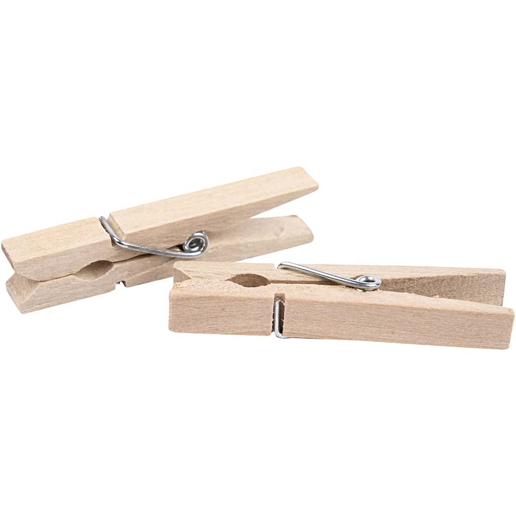 Wasknijpers, L: 48 mm, B: 6 mm, 50 stuk/ 1 doos [HOB-564550]