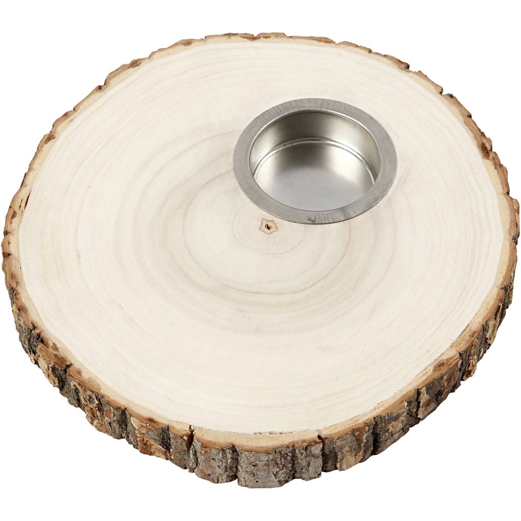 Waxinelicht, d 14-16 cm, dikte 19 mm, 1 stuk [HOB-56563]