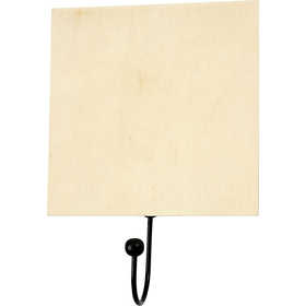 Haak, afm 12x12 cm, dikte 5 mm, 10 stuk/ 1 doos [HOB-56728]