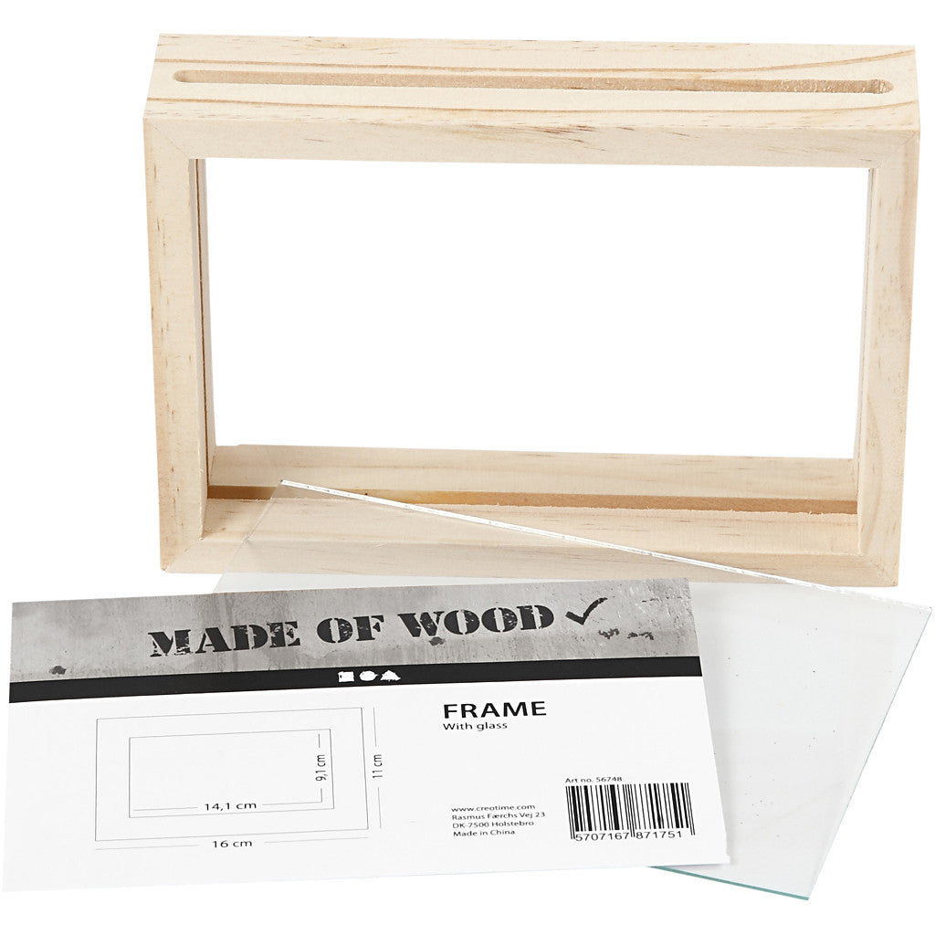 Dubbelzijdige lijst , D: 4 cm, afm 16x11 cm, 1 stuk [HOB-56748]