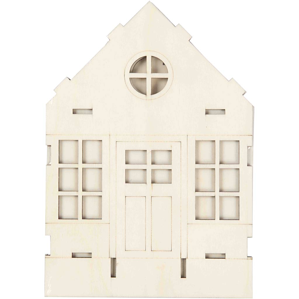Huis, H: 24 cm, D: 6(12,5) cm, B: 19 cm, 1 stuk [HOB-56879]