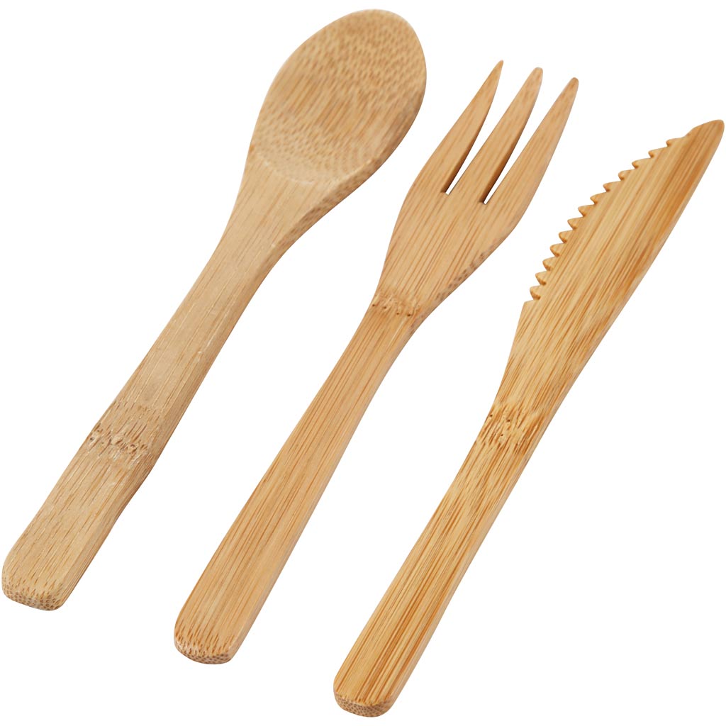 Bestekset, L: 16 cm, 3 onderdelen/ 1 set [HOB-56881]