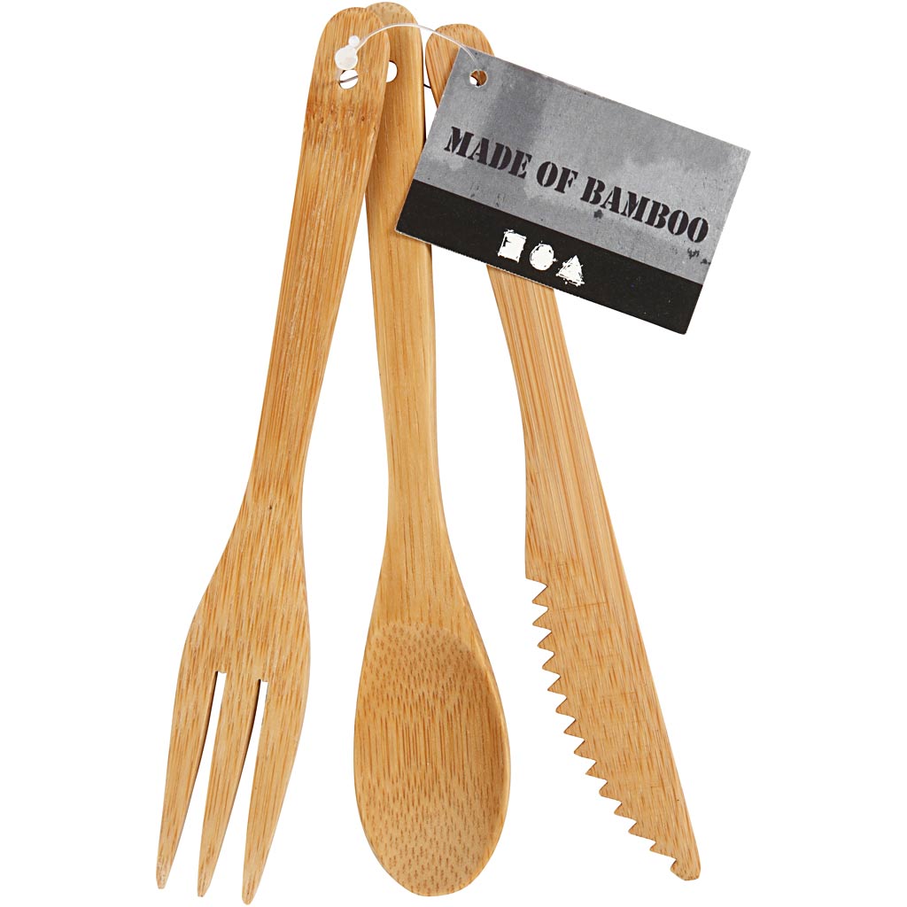 Bestekset, L: 16 cm, 3 onderdelen/ 1 set [HOB-56881]