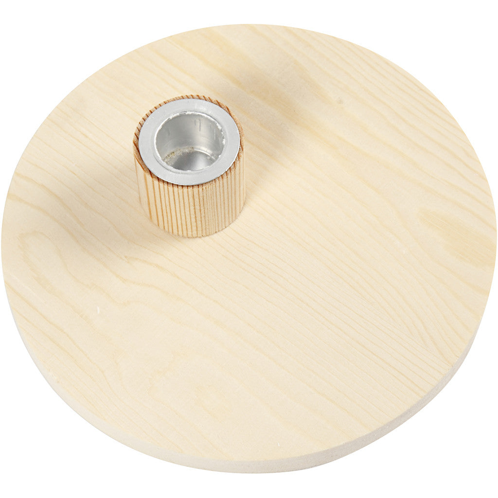 Kandelaar, H: 4 cm, d 16 cm, 1 stuk [HOB-56916]