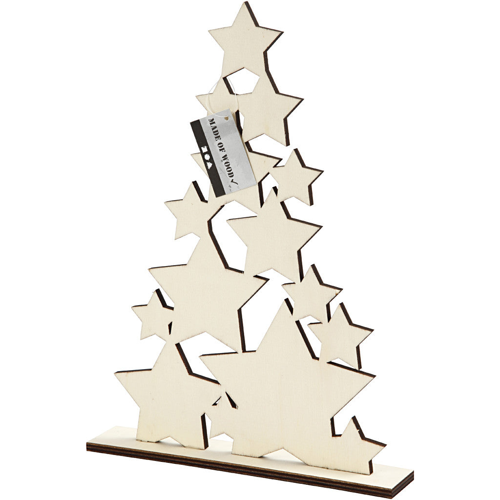 Kerstboom, H: 29,8 cm, D: 4 cm, B: 21,5 cm, 1 stuk [HOB-56923]