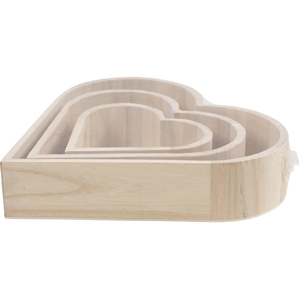 Hartvormige schalen, H: 13-25 cm, D: 5-5,2 cm, 3 stuk/ 1 doos [HOB-57452]