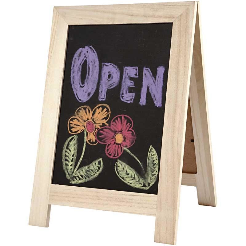 Sandwich bord, H: 40 cm, B: 26 cm, 1 stuk [HOB-57457]