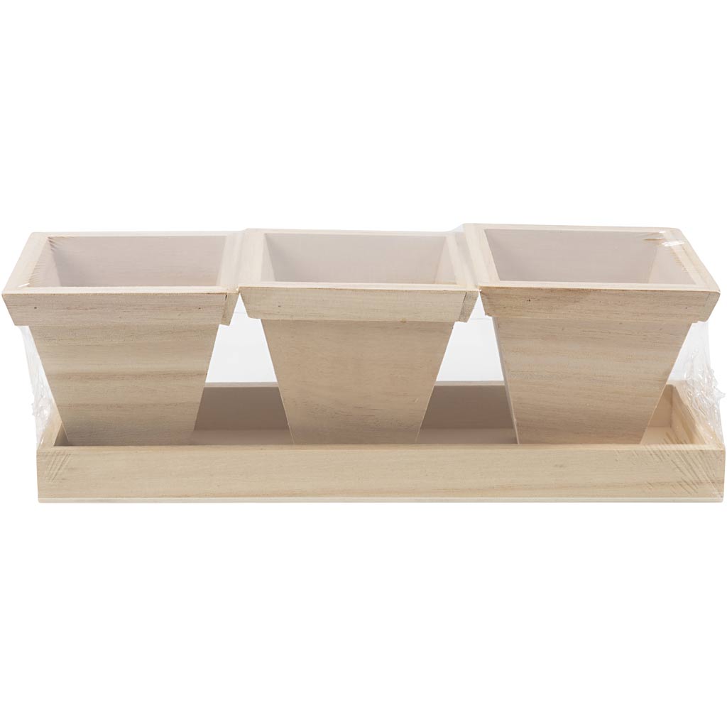 Bloempotten set, afm 27x9x9 cm, 1 set [HOB-576260]