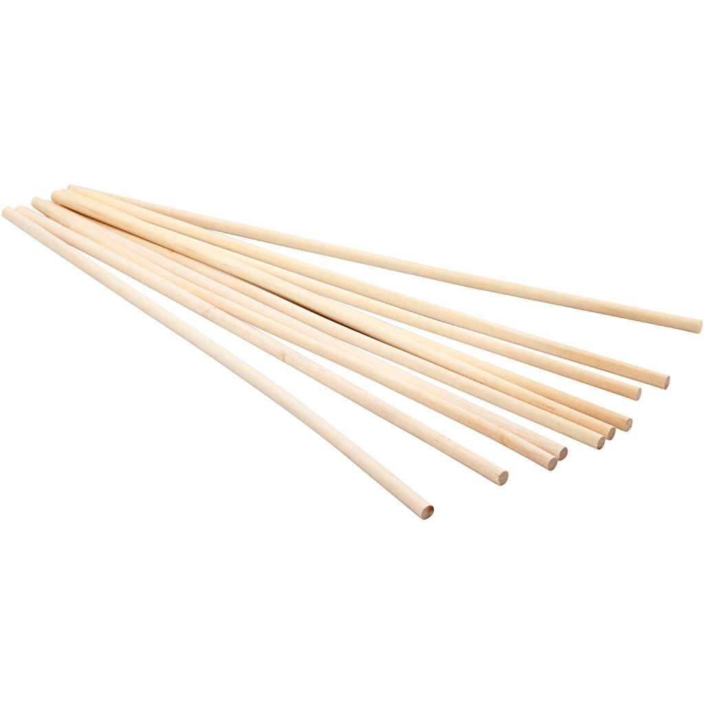 Bloemstokken, L: 30 cm, d 6 mm, 10 stuk/ 1 doos [HOB-57651]
