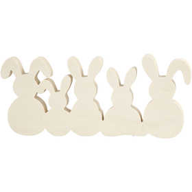 Konijnen, H: 11 cm, B: 30 cm, dikte 2 cm, 1 set [HOB-57936]