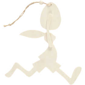 Konijn met ei, H: 18 cm, B: 17 cm, 1 set [HOB-57940]