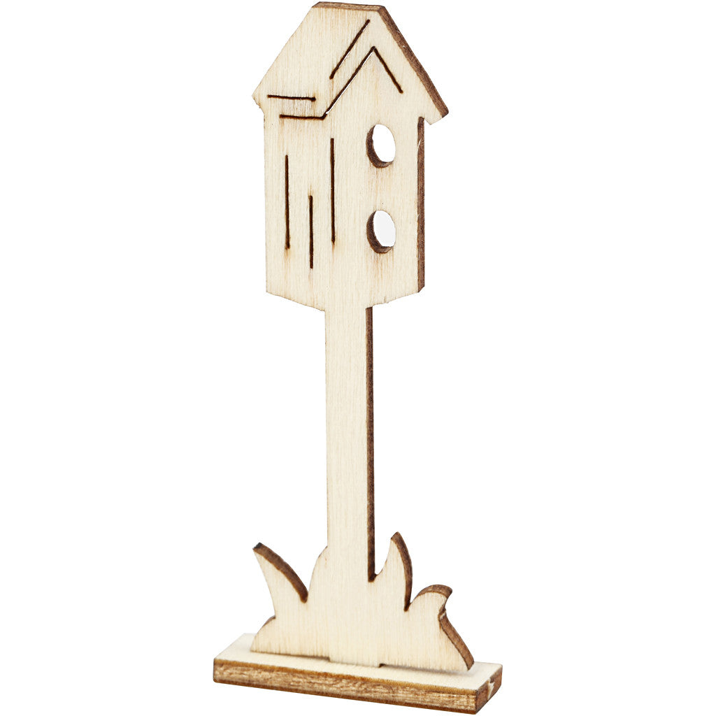 DIY Houten figuren, L: 15,5 cm, B: 17 cm, dikte 3 mm, 1 doos [HOB-57941]