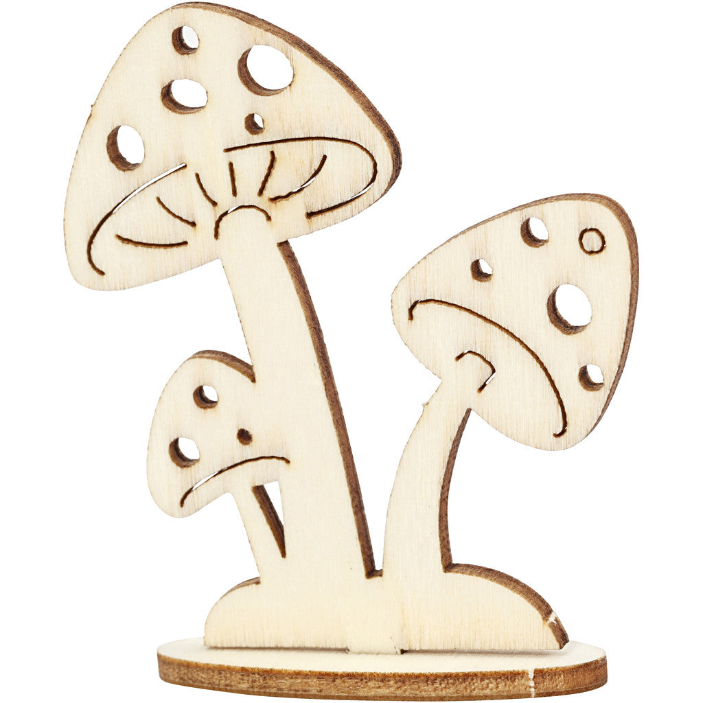 DIY Houten figuren, L: 15,5 cm, B: 17 cm, dikte 3 mm, 1 doos [HOB-57942]
