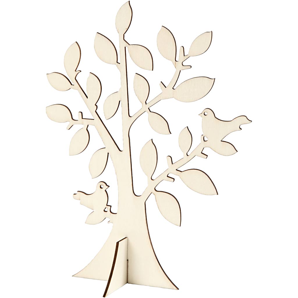 Tree, H: 24 cm, W: 18,4 cm, thickness 0,4 cm