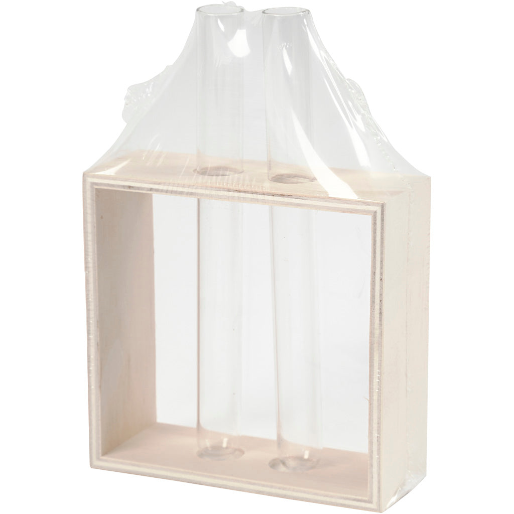 Reageerbuishouder, H: 10+15 cm, D: 4 cm, B: 10,5 cm, 1 stuk [HOB-57962]