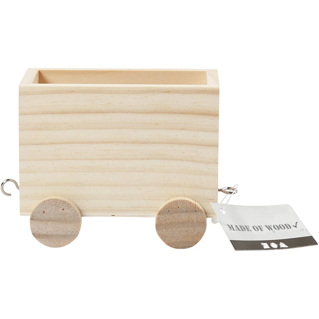 Treinwagon, H: 8 cm, L: 9,5 cm, B: 6,5 cm, 1 stuk [HOB-57978]
