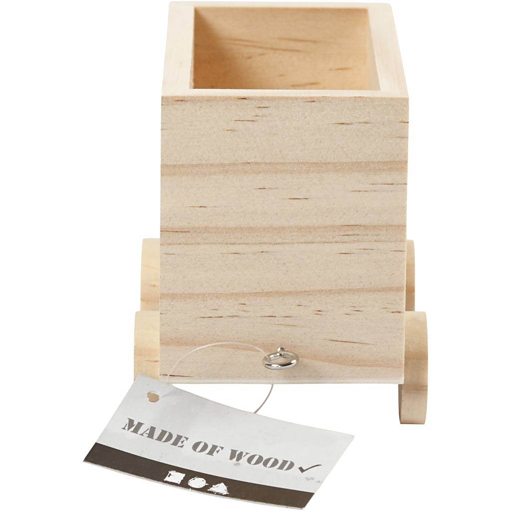 Treinwagon, H: 8 cm, L: 9,5 cm, B: 6,5 cm, 1 stuk [HOB-57978]